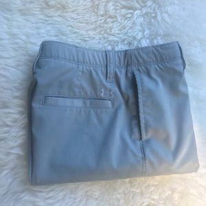 Boys Y12 Under Armour Match Play Gray Golf Shorts